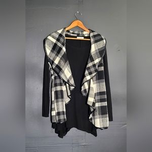 Black long sleeve top/vest outfit
